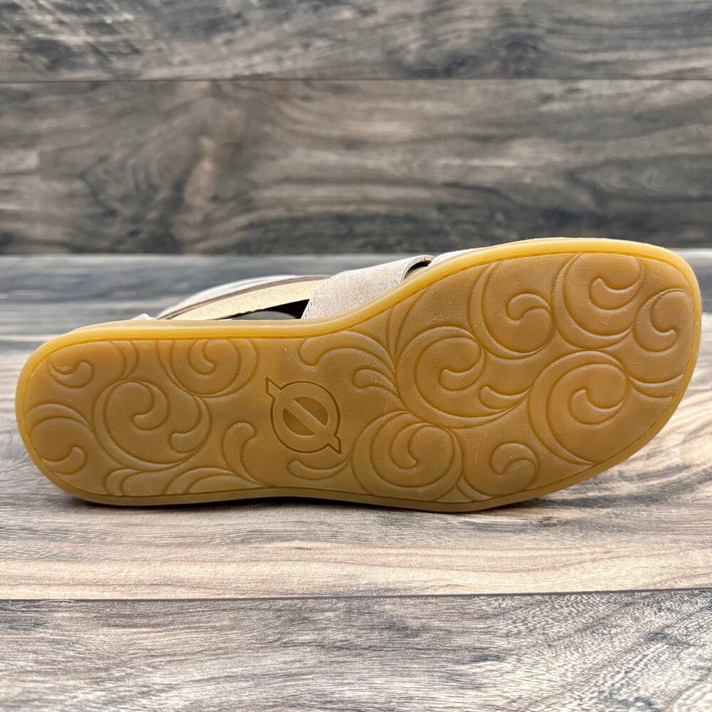 NIB BOC Born Dora 7M 37-38 Taupe Suede Gladiator Sandals - Picture 7 of 10